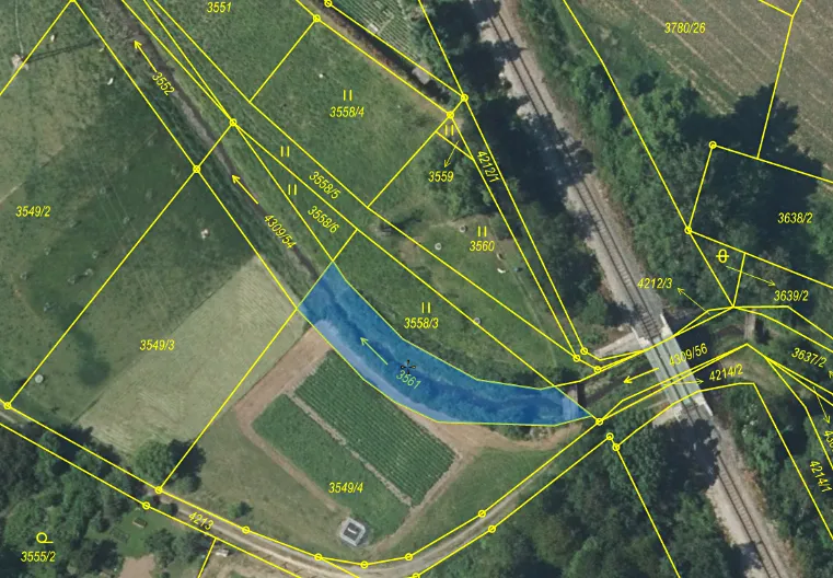 Dražba pozemku 1183 m²